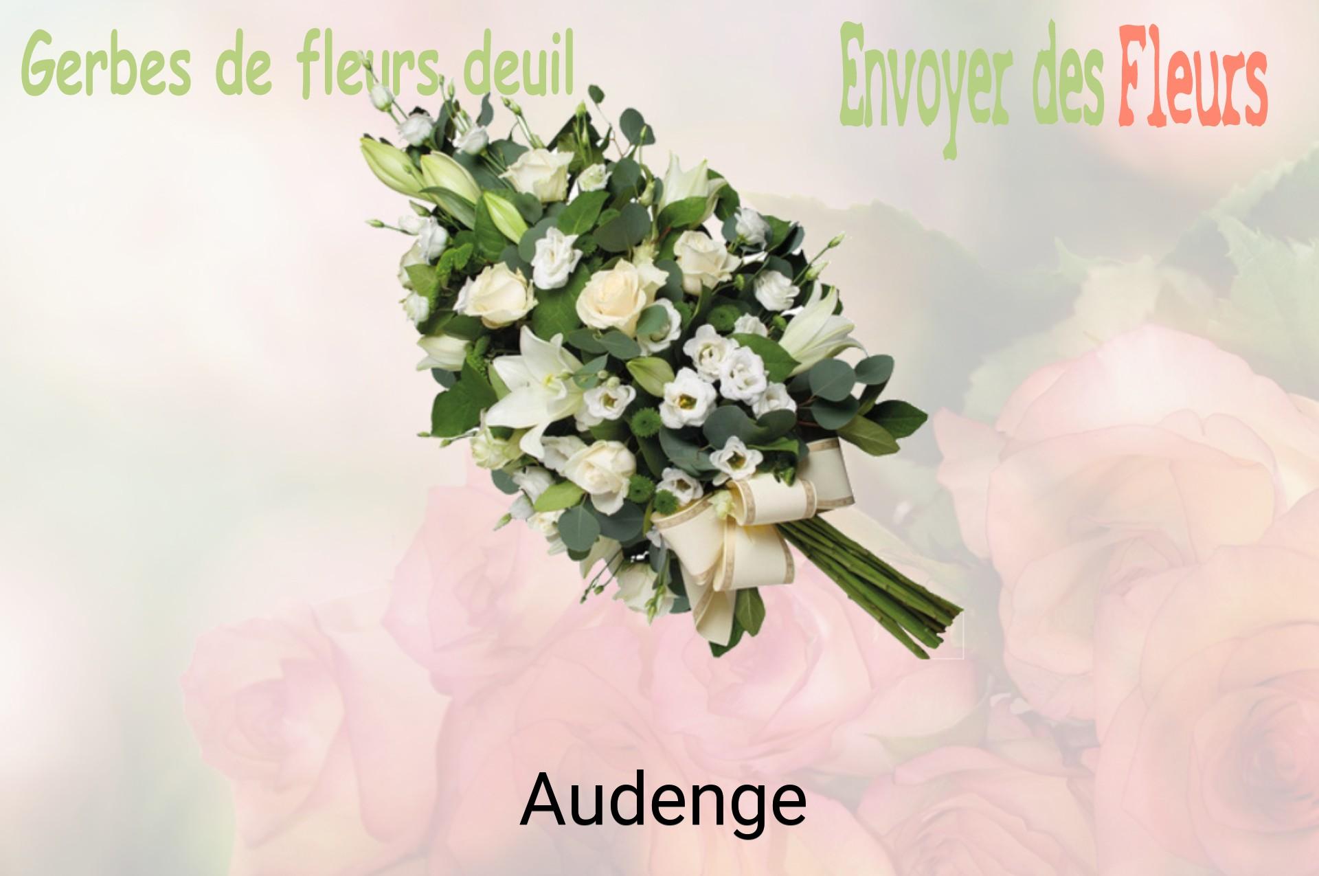 Gerbe de fleurs de deuil livrée à Audenge